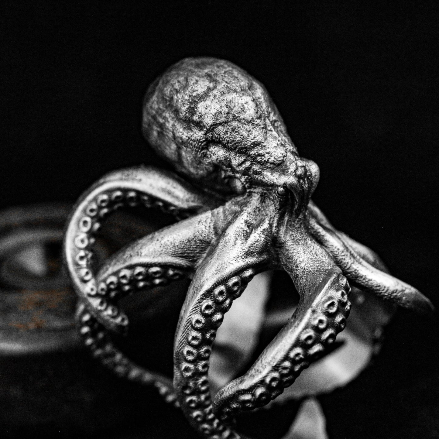 Big Octopus Ring Open Ring Cthulhu Ring 925 Sterling Silver Octopus Ring Handmade Silver Ring Octopus Jewelry