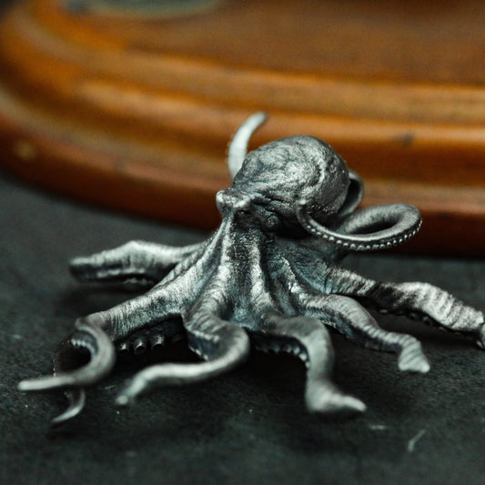 Big Octopus 925 Silver Pendant Necklace - Myth of Cthulhu - Gift for Octopus Lovers
