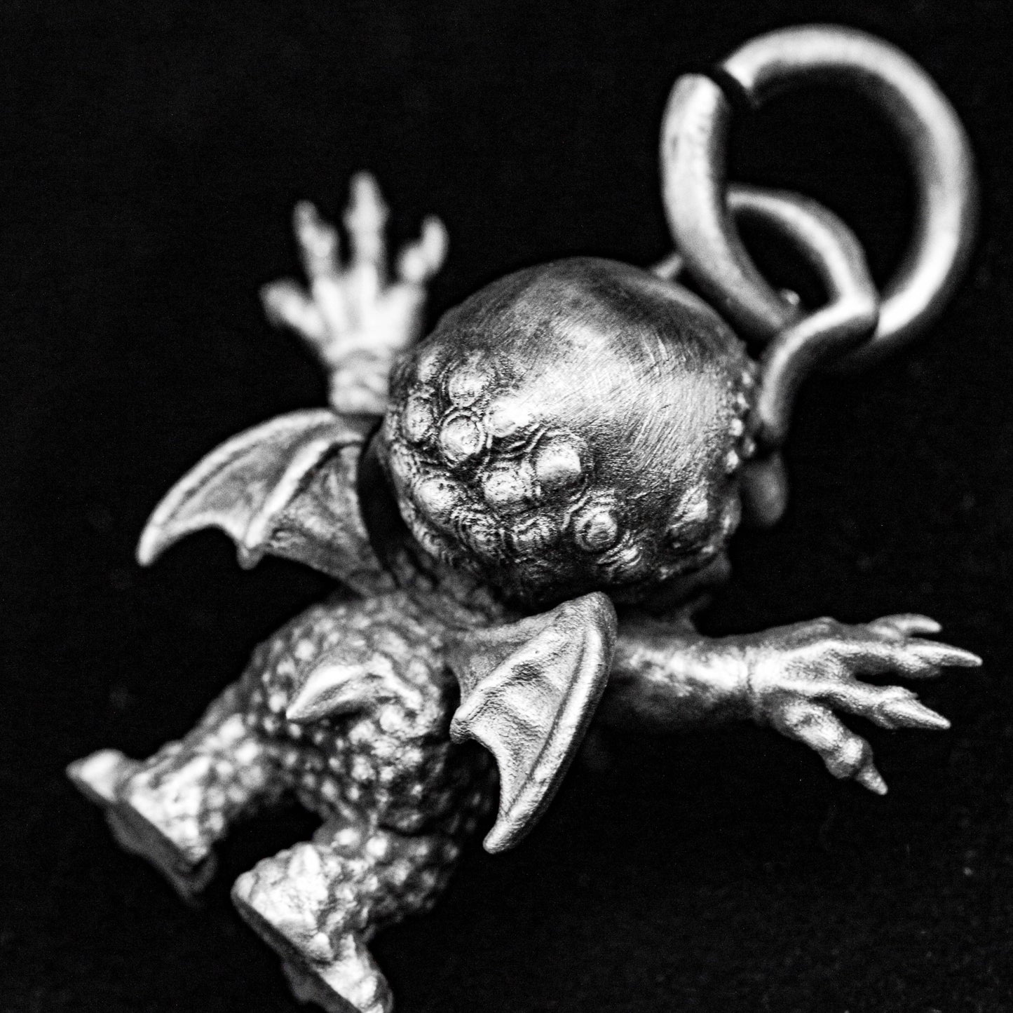 Little Cthulhu Pendant-Gothic Pendant-Handmade Cast Sterling Silver Gifts-Special Silver Gifts-Octopus Necklace-God's Call