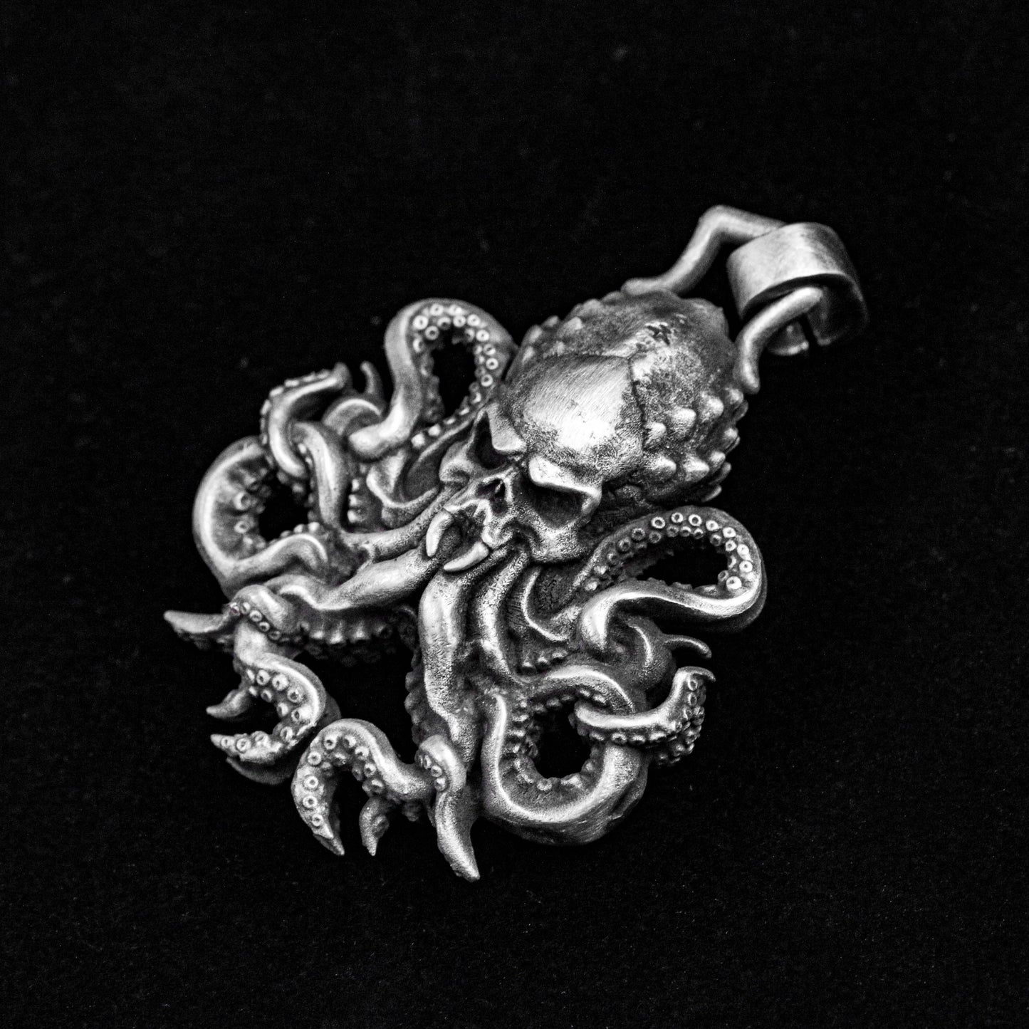 Cthulhu Necklace - Pendant for Men - Octopus Pendant - Artisan Handmade Jewelry - Return of the Gods - Oxidized Men's Jewelry