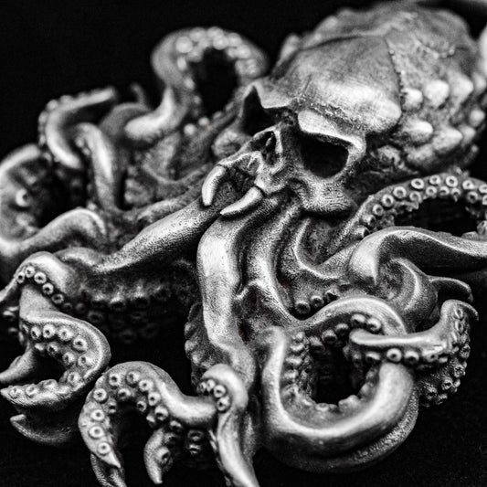 Cthulhu Necklace - Pendant for Men - Octopus Pendant - Artisan Handmade Jewelry - Return of the Gods - Oxidized Men's Jewelry