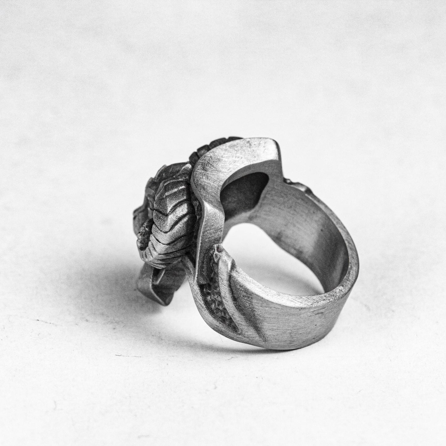 Sheep Head Ring - Silver Ring - Billy Goat Jewelry - Men's Gifts - Handmade - Oxidation Jewelry