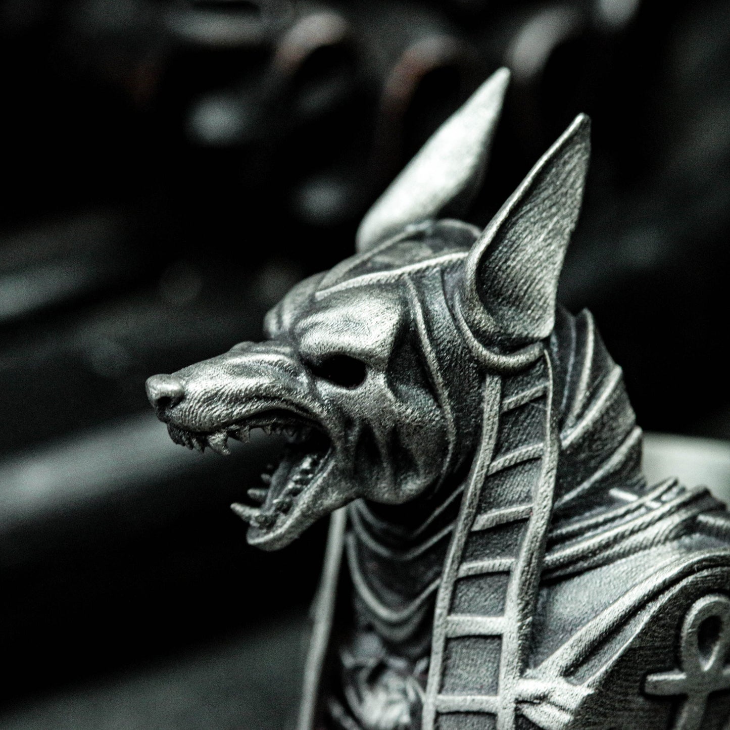 925 sterling silver Anubis ring, death ring, Anubis ring, Egyptian mythology jewelry - handmade