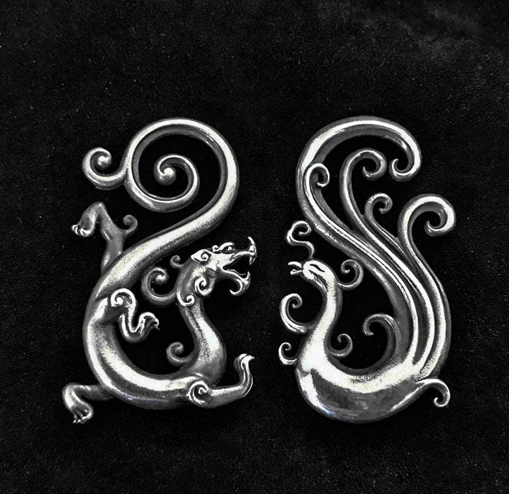 Phoenix Silver Pendant - Unisex Jewelry - Sterling Silver Phoenix Necklace - Couple Sterling Silver Necklace