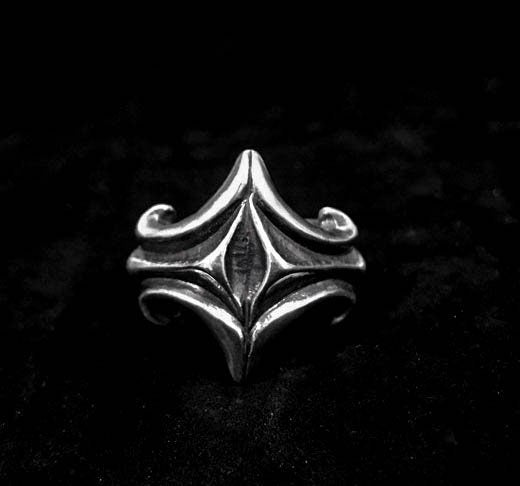 Silver couple cross ring-personal creative silver ring-craftsman-made-men's cross ring-women's jewelry