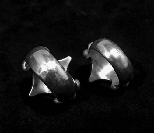 Silver couple cross ring-personal creative silver ring-craftsman-made-men's cross ring-women's jewelry