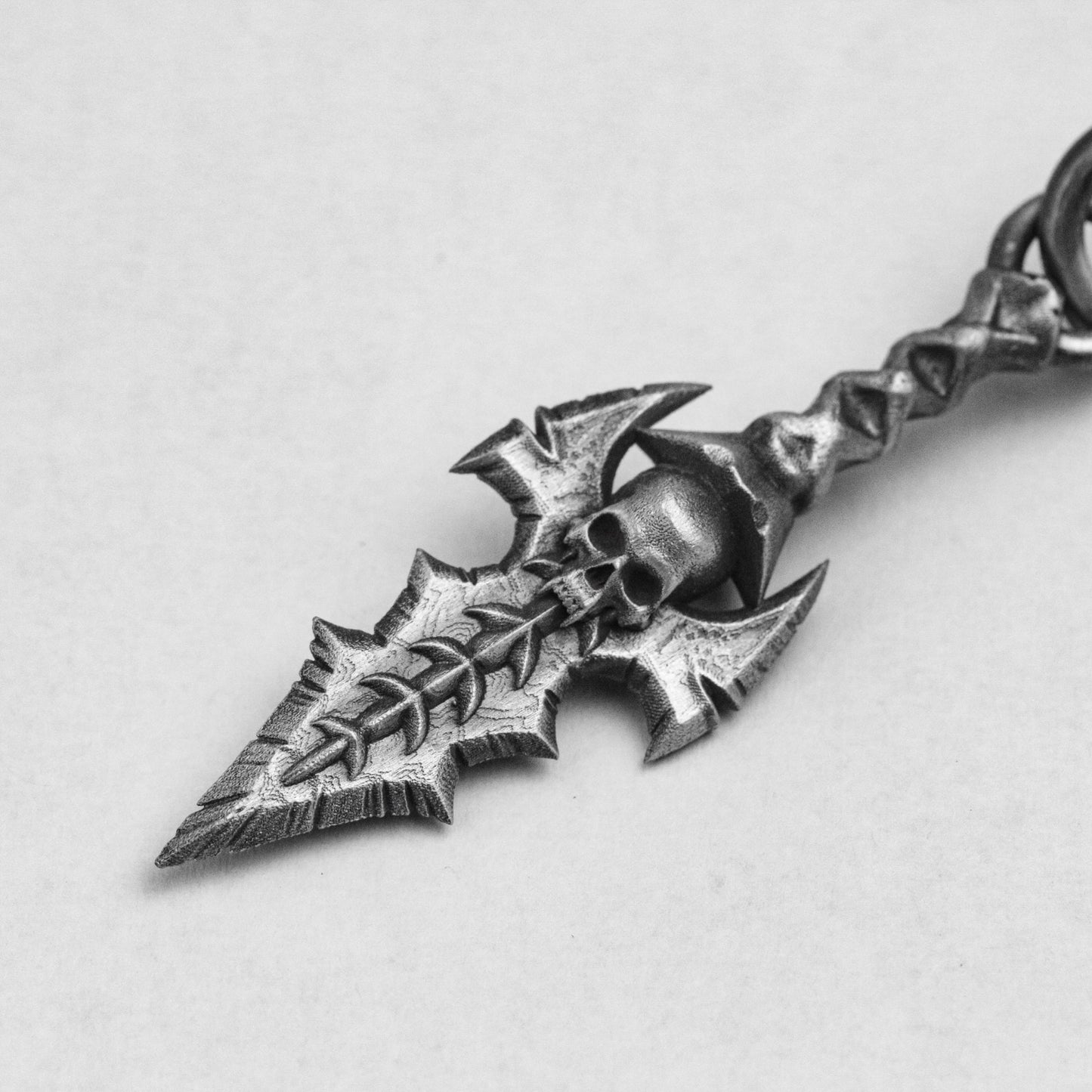 Dagger Pendant - Pointed Knife Necklace - Silver Dagger Pendant - Antique Silver Jewelry - Gothic Gifts - Sword Necklace