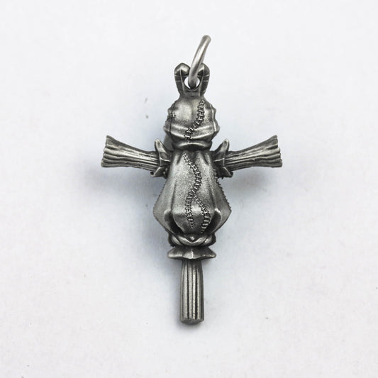 925 silver scarecrow charm, Wizard of Oz, autumn ornament, Halloween charm