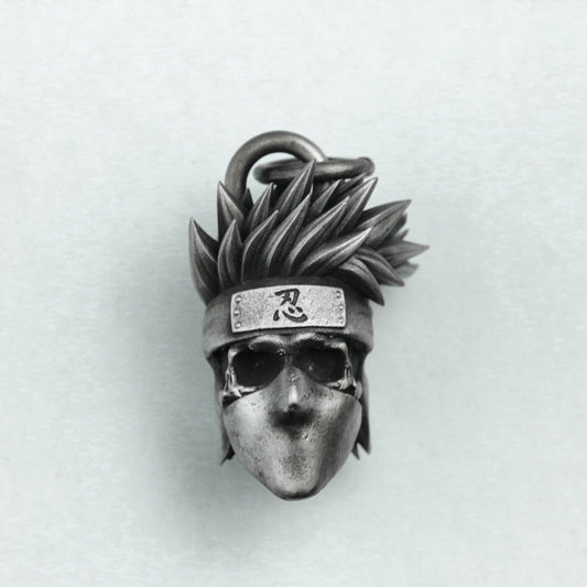 925 silver ninja pendant, Japanese samurai jewellery, warrior pendant katana necklace