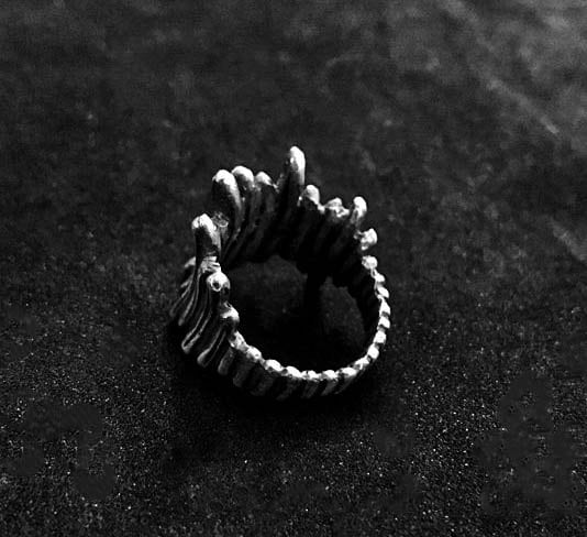 Deadwood Rings-Deadwood Jewelry-Gifts for Men-Handmade Oxidized Jewelry-Sterling Silver Jewelry