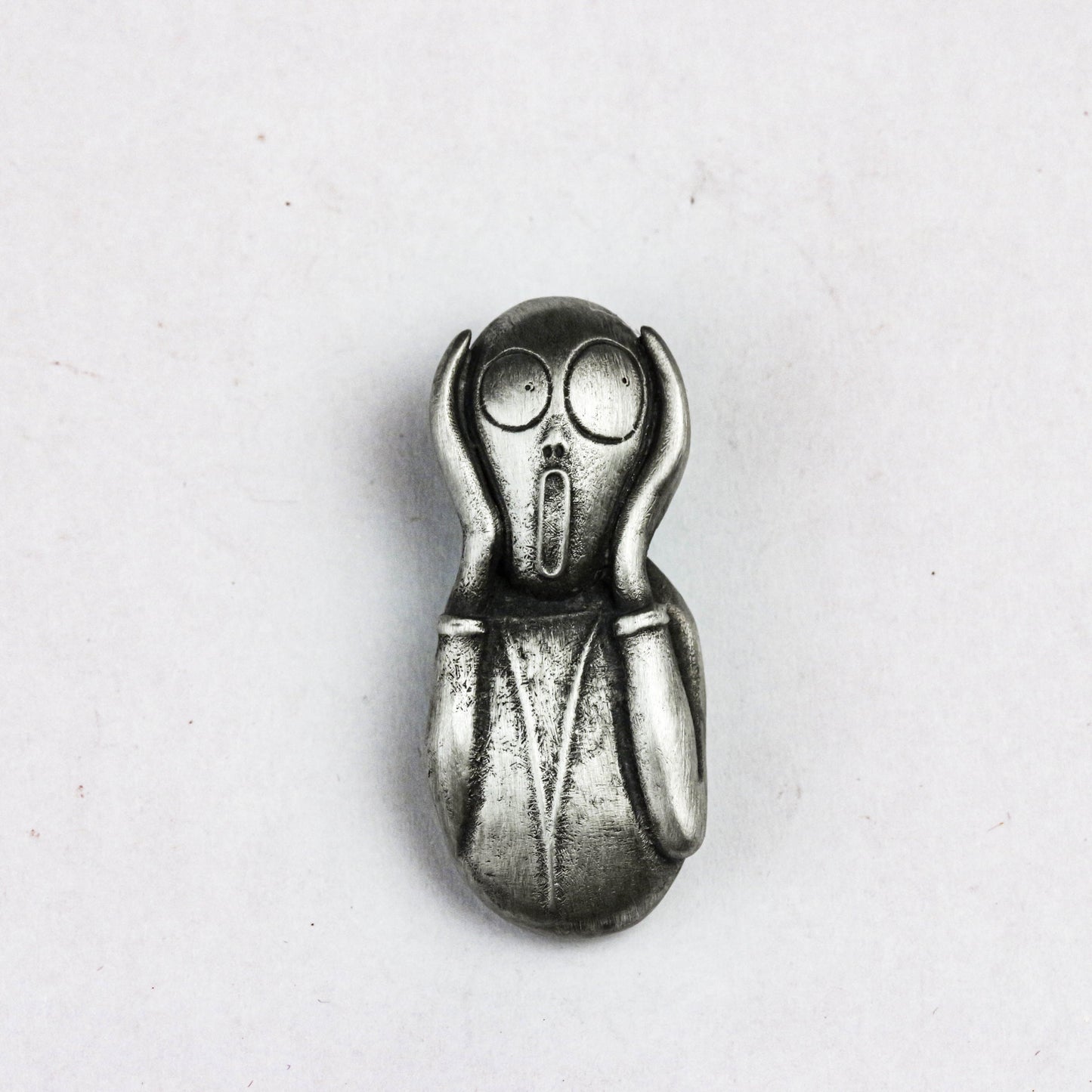925 Silver Edvard Munch Scream Pendant Necklace Handmade Unique Cool Silver Van Gogh Painting Edvard Munch Scream Pendant Necklace