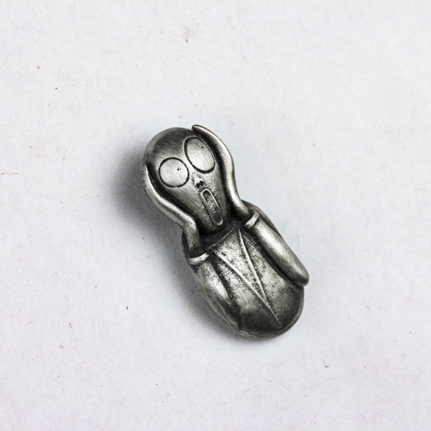 925 Silver Edvard Munch Scream Pendant Necklace Handmade Unique Cool Silver Van Gogh Painting Edvard Munch Scream Pendant Necklace