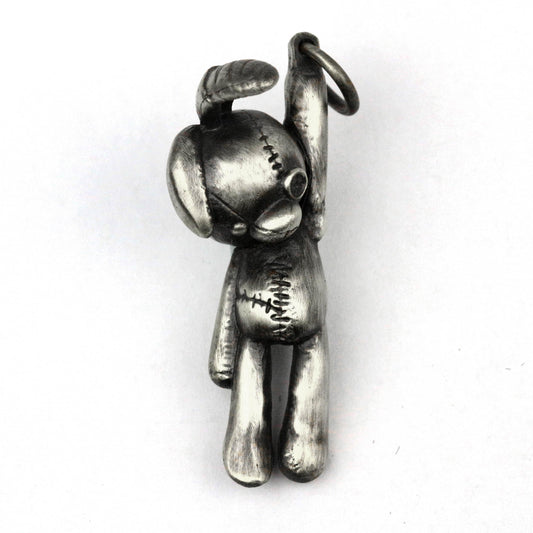 Teddy bear pendant Patch bear charms baby charm Save the planet jewelry, Polar bear, Animal lover necklace,Arctic bear necklace,Polar animal