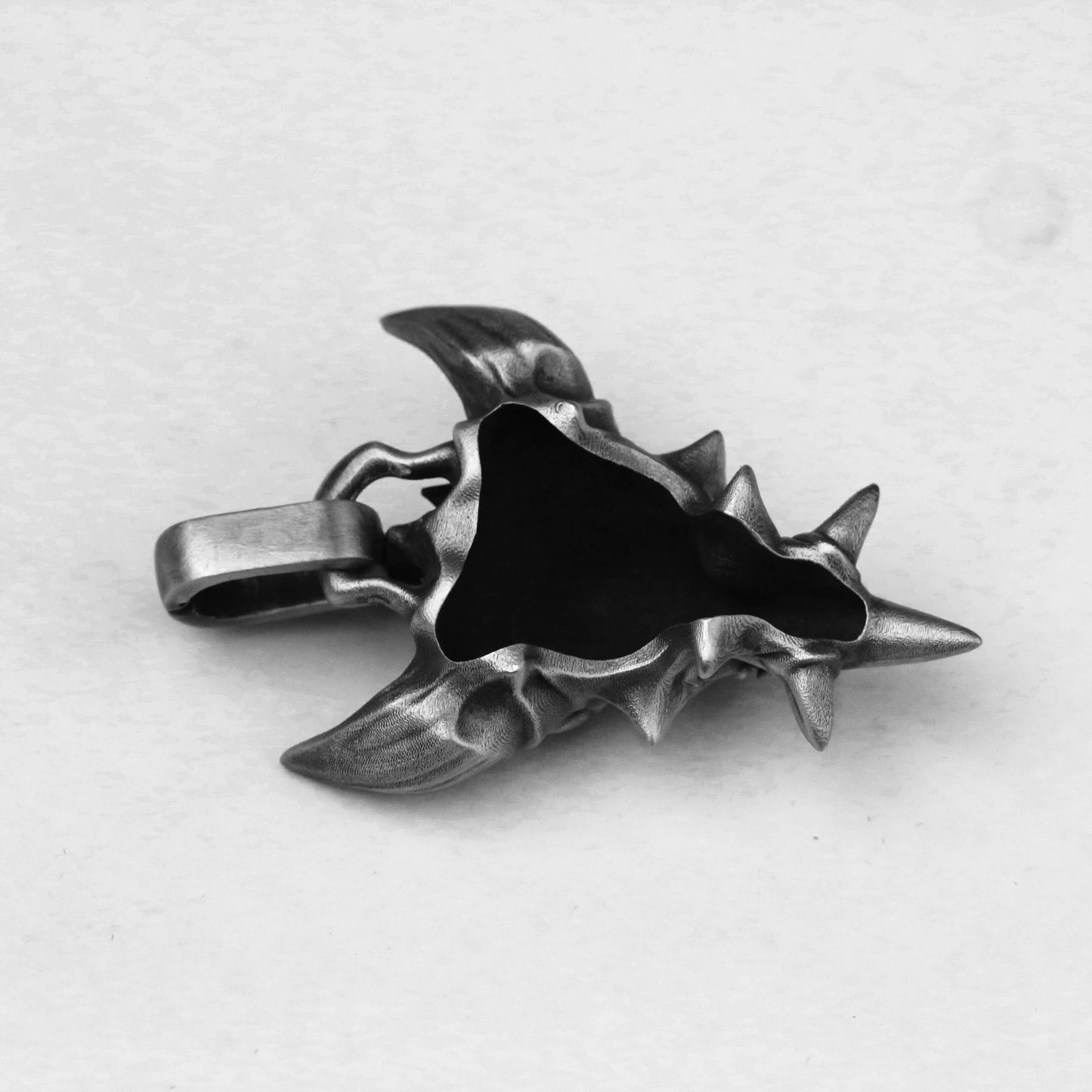 Gargoyle Bat 925 Silver Pendant Necklace, Vampire Necklace, Monster Necklace Pendant, Gift Pendant