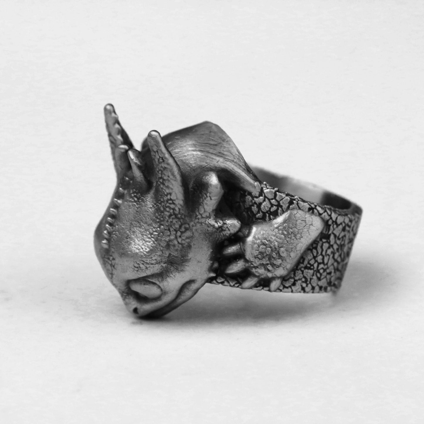 925 silver dragon ring, toothless night evil ring, brass dragon training master jewelry