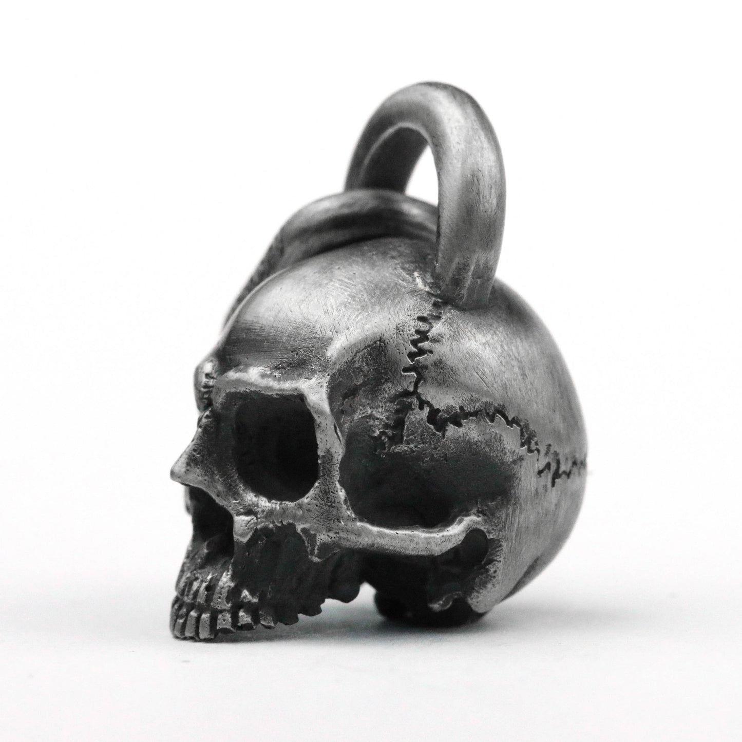 925 silver skull pendant/gothic style pendant/Dark style skull pendant key chain pendant handmade jewelry