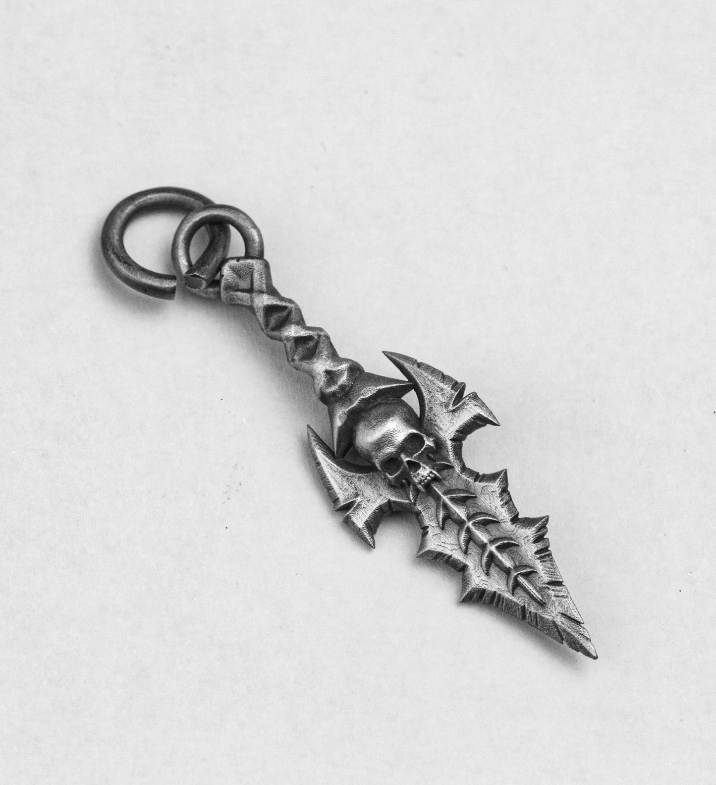 Dagger Pendant - Pointed Knife Necklace - Silver Dagger Pendant - Antique Silver Jewelry - Gothic Gifts - Sword Necklace