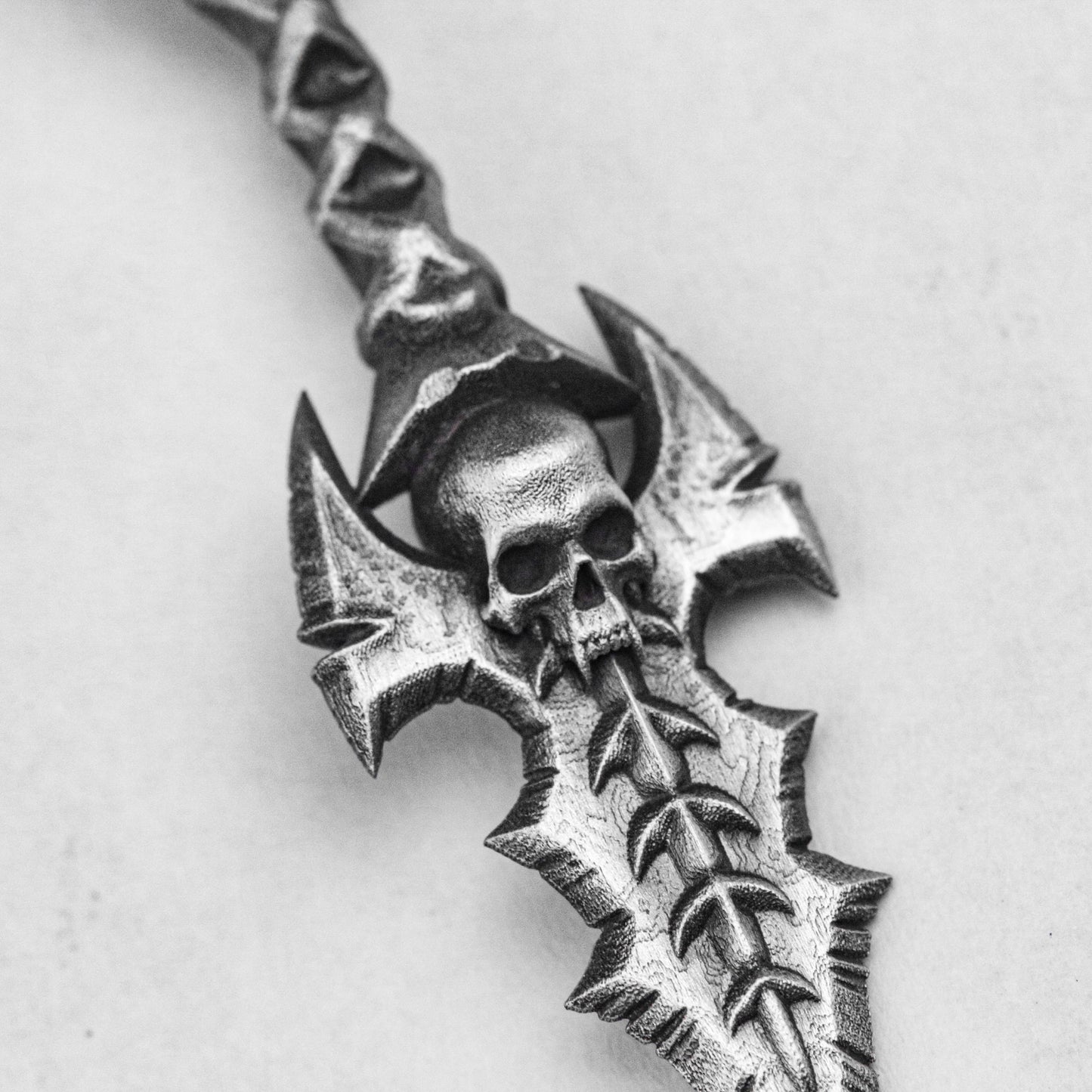 Dagger Pendant - Pointed Knife Necklace - Silver Dagger Pendant - Antique Silver Jewelry - Gothic Gifts - Sword Necklace