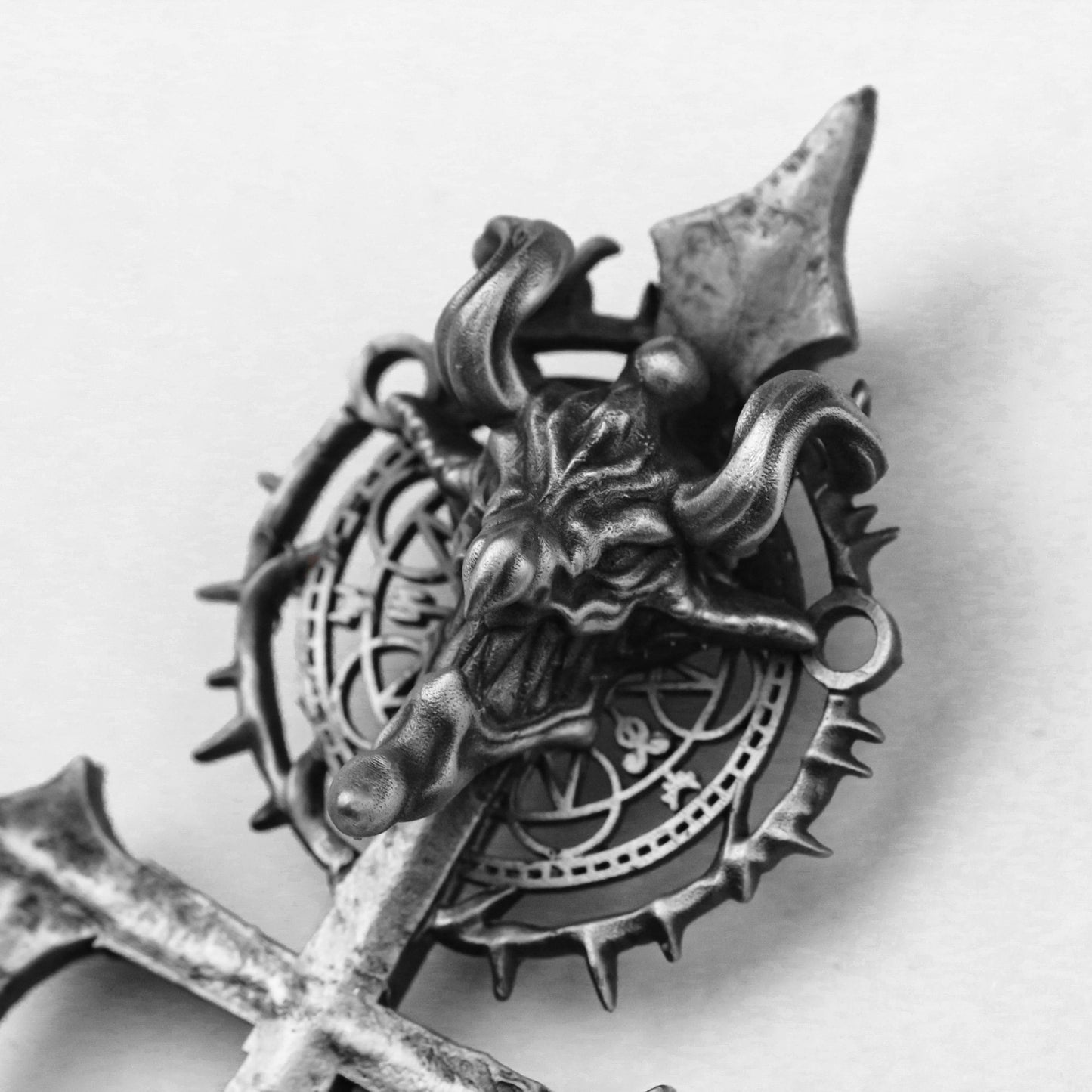 925 silver goat head trident Poseidon pendant, trident necklace, sailor pendant, gift for sailors, sailor pendant, trident amulet