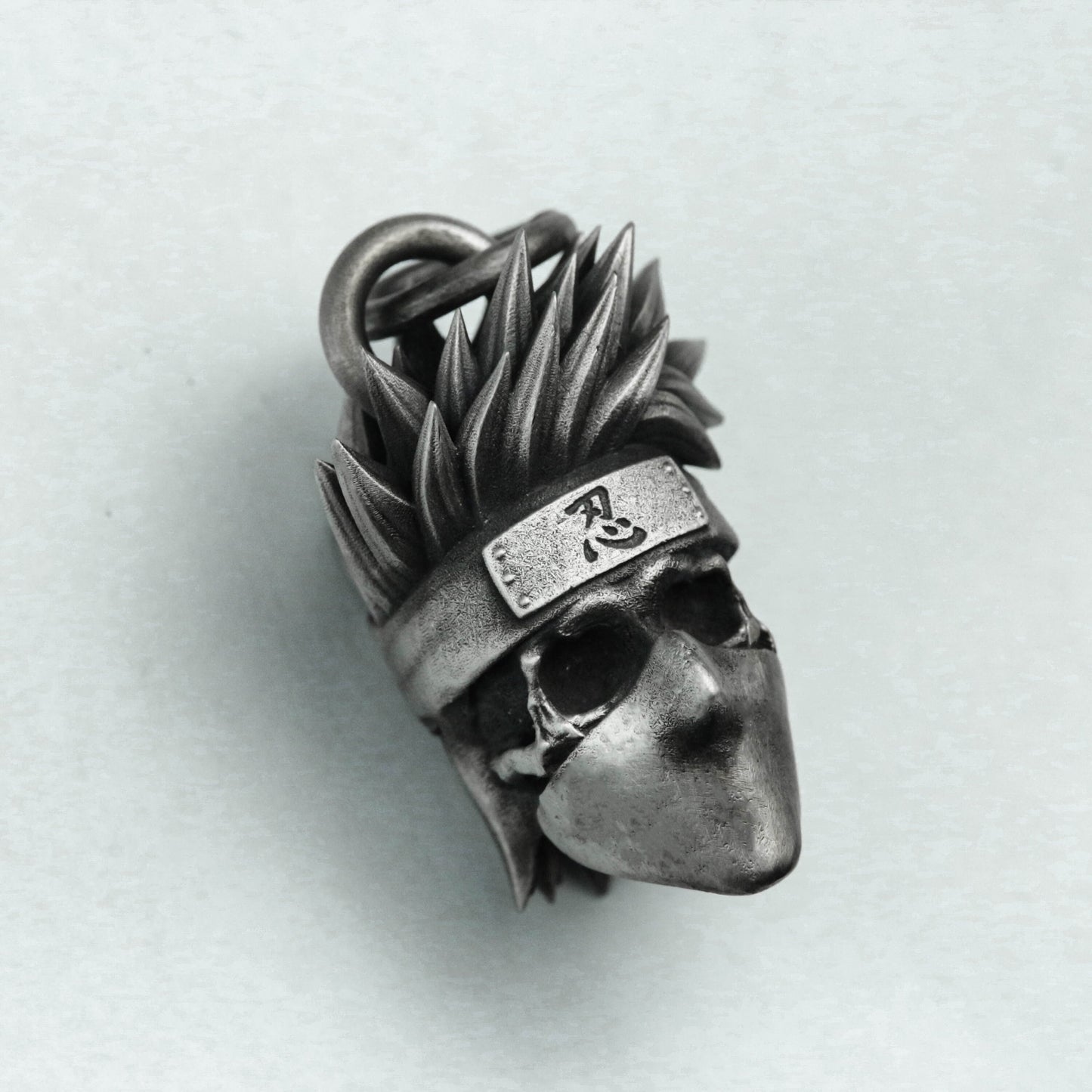 925 silver ninja pendant, Japanese samurai jewellery, warrior pendant katana necklace