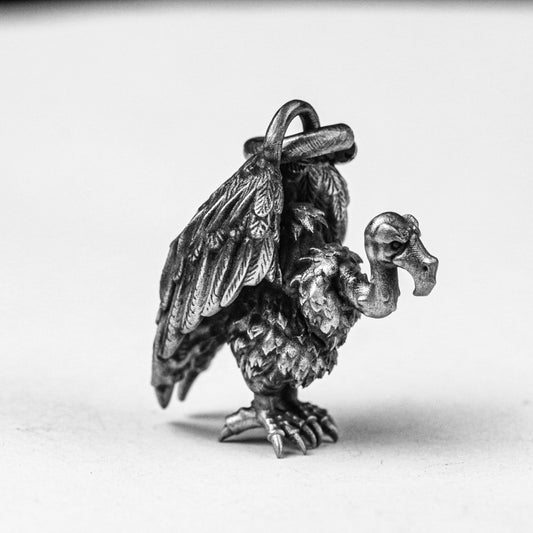 Vulture Silver Pendant - Condor Necklace - Men's Jewelry - Angel Silver Pendant - Gift For Him - Everyday Pendant - Personalized Jewelry