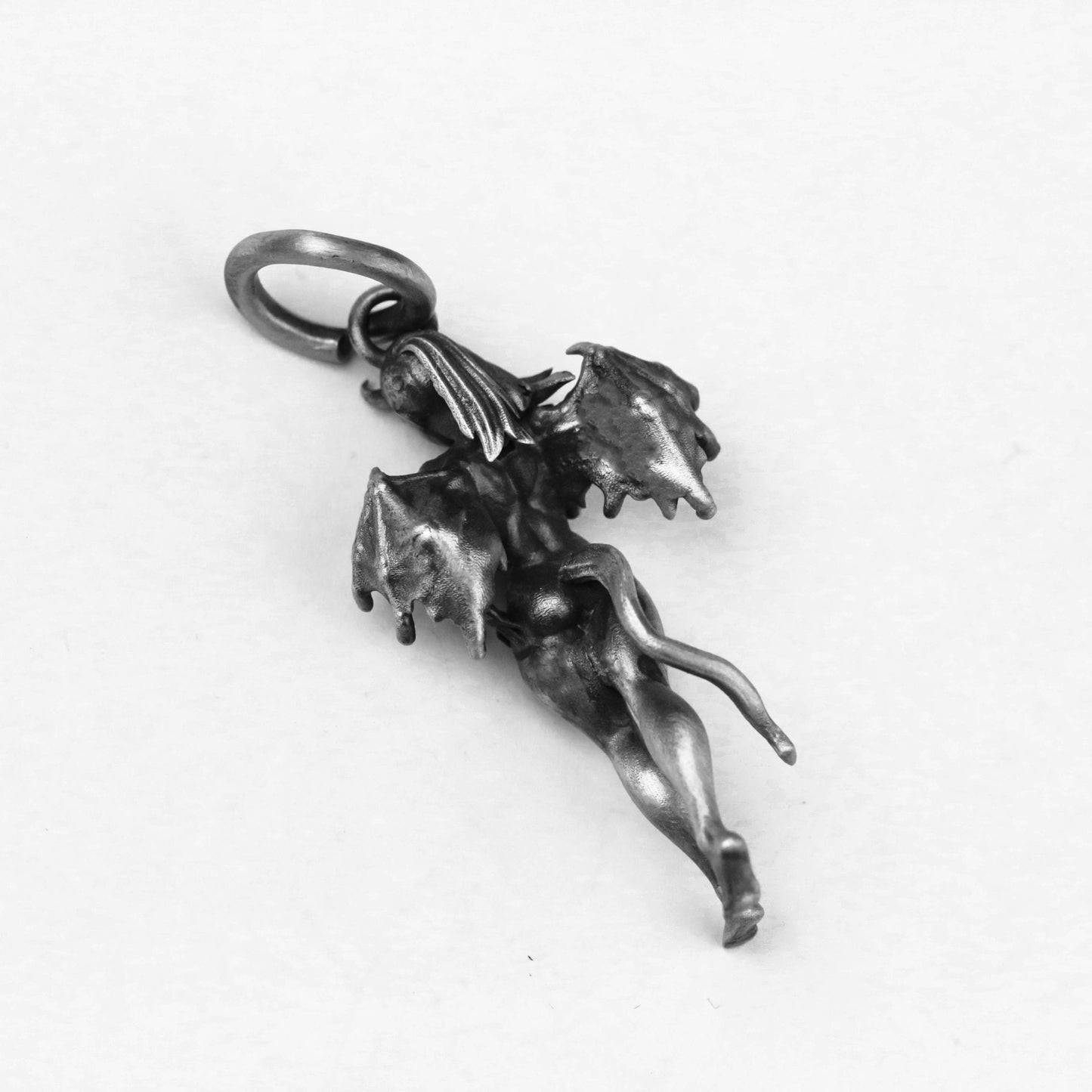 925 silver Demon pendant Retro Evil Angel Wings Pendant Necklace Demon Fallen Angel Goddess Gothic Wings Guardian Angel With Wings Jewelry