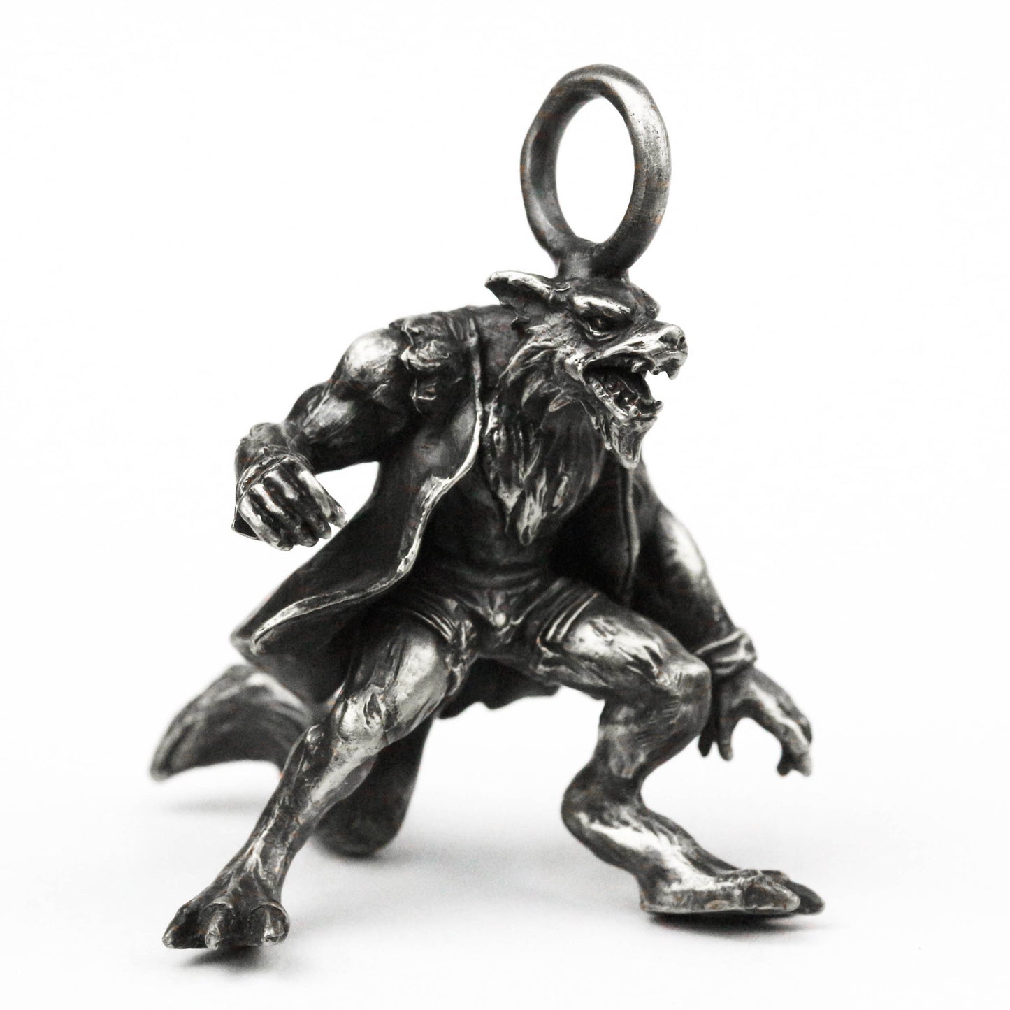 Werewolf pendant,Personalized gift, jackal, animal jewelry,Orc Pendant, Wolf Necklace, Men's Brass Handmade Jewelry