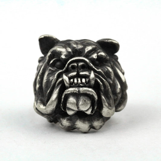 925 silver Bulldog ring, English bulldog ring, French bulldog ring, brass handmade jewelry