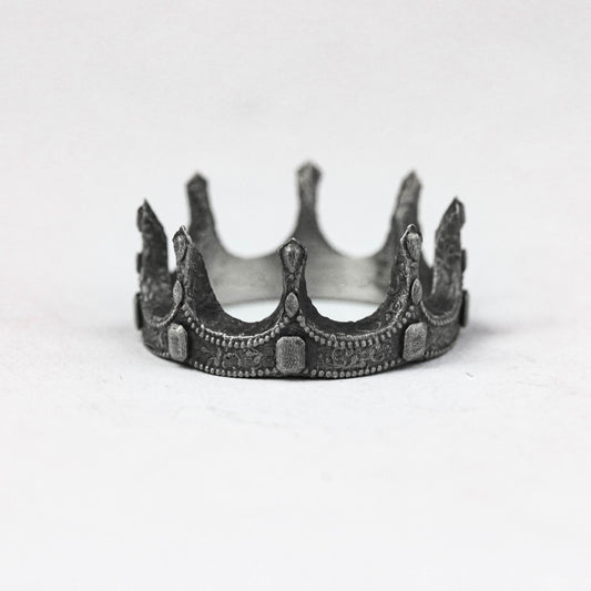 925 silver crown ring Queen Ring Sterling Silver, Gothic Bridesmaid Gift, Silver Stacking Ring, Dainty Princess Ring Unique Crown Gift Idea