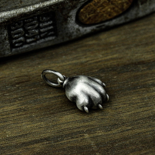 925 sterling silver cat paw pendant necklace, cat paw pendant, paw print necklace, pet jewelry, gift for cat lovers