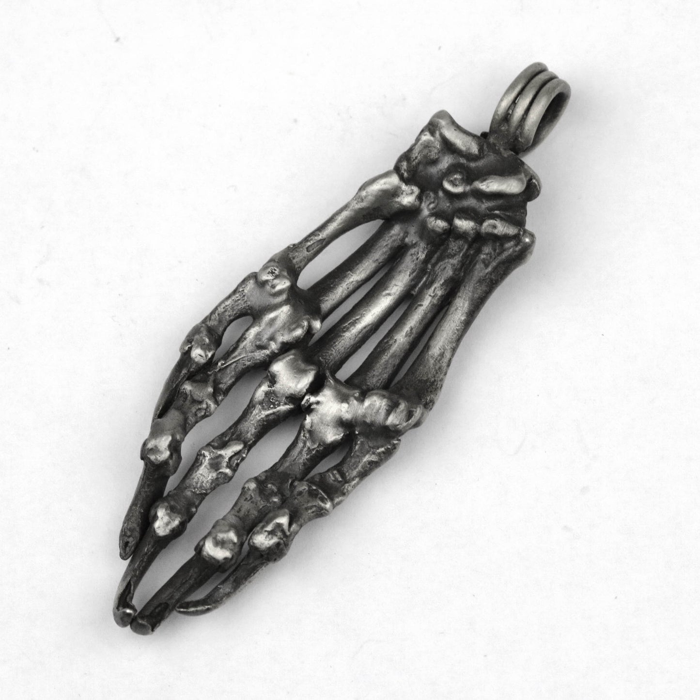 925 silver Hand bone pendant, skeleton hand pendant, human anatomy jewelry, brass handmade jewelry