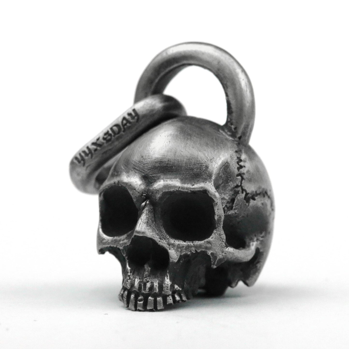 925 silver skull pendant/gothic style pendant/Dark style skull pendant key chain pendant handmade jewelry
