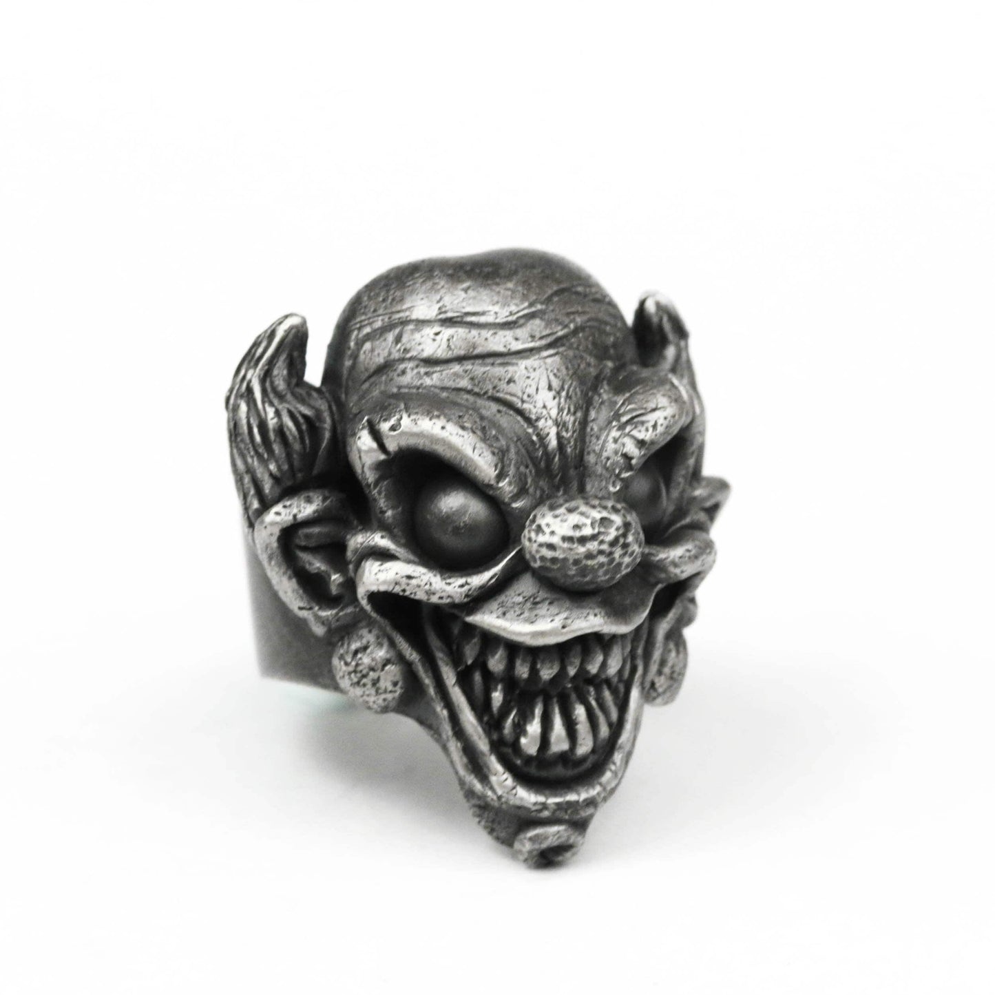 925 silver skull ring,big mouth ring,The Lord of the Dead Forest Ring,Japanese retro mythological figure, Brass handmade jewelry