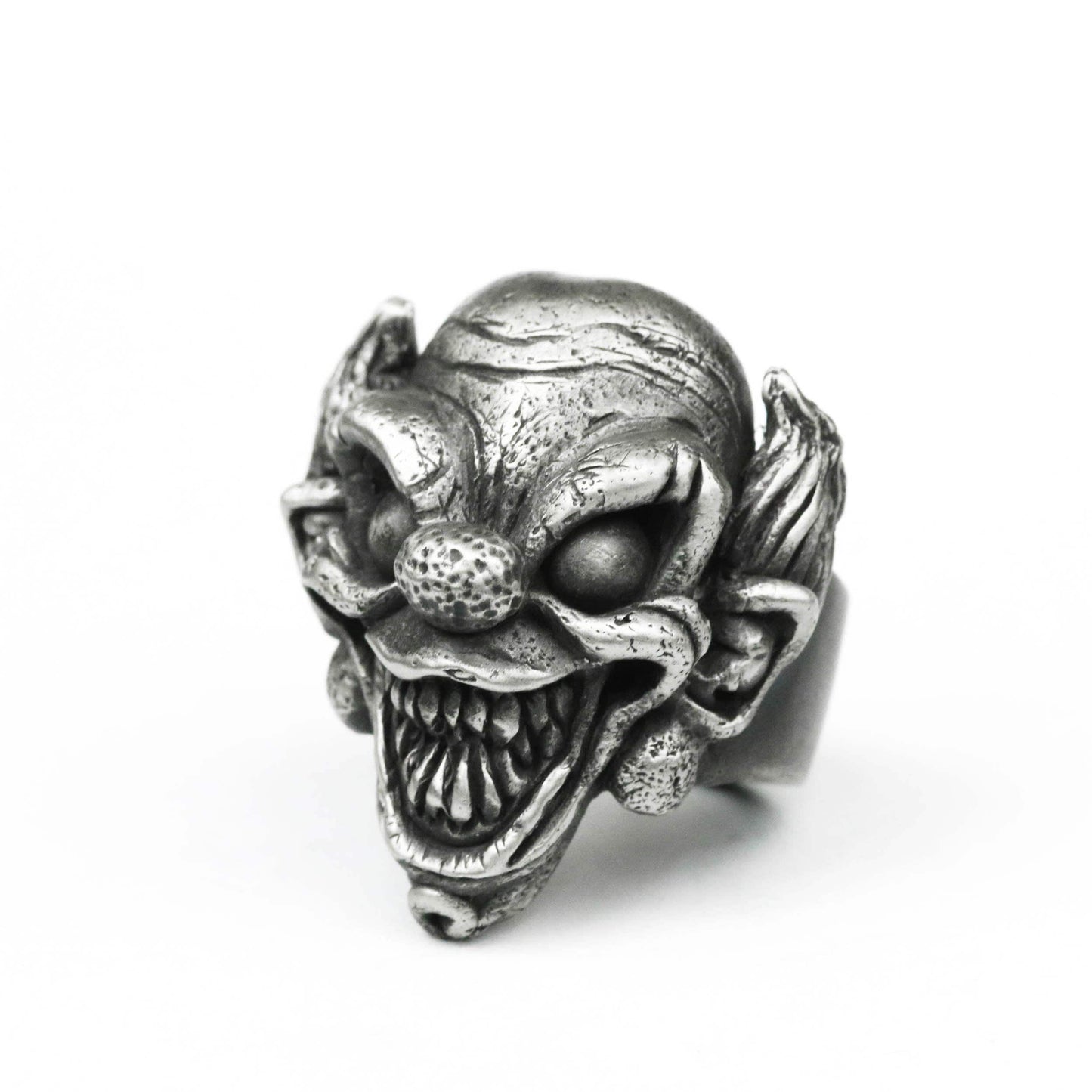 925 silver skull ring,big mouth ring,The Lord of the Dead Forest Ring,Japanese retro mythological figure, Brass handmade jewelry