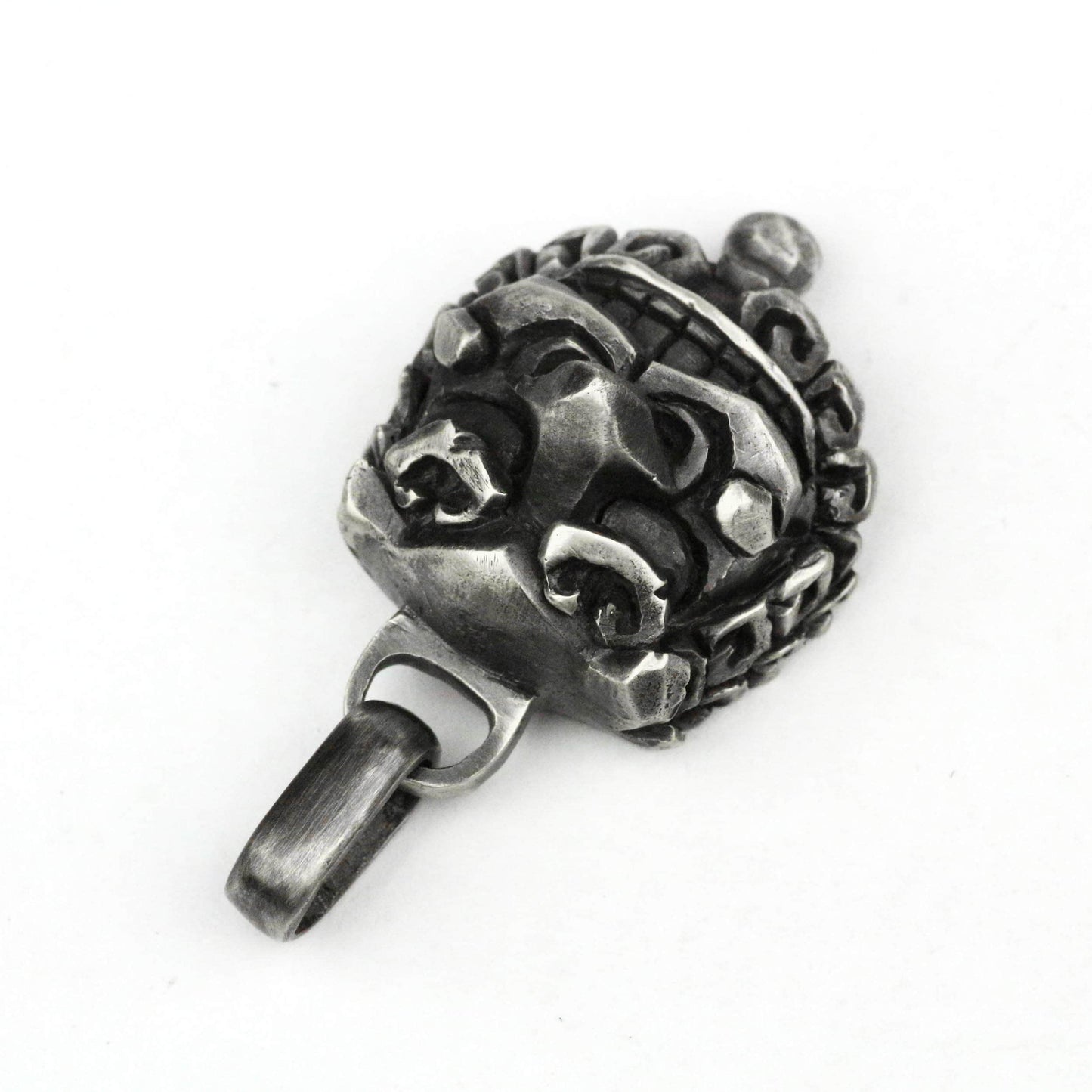 Chinese style Tang lion pendant,Lion Pendant,Tang Lion Pendant, Lion Ball Pendant,Silver Foo Dog Necklace Chinese Guardian Fu Lion Accessory