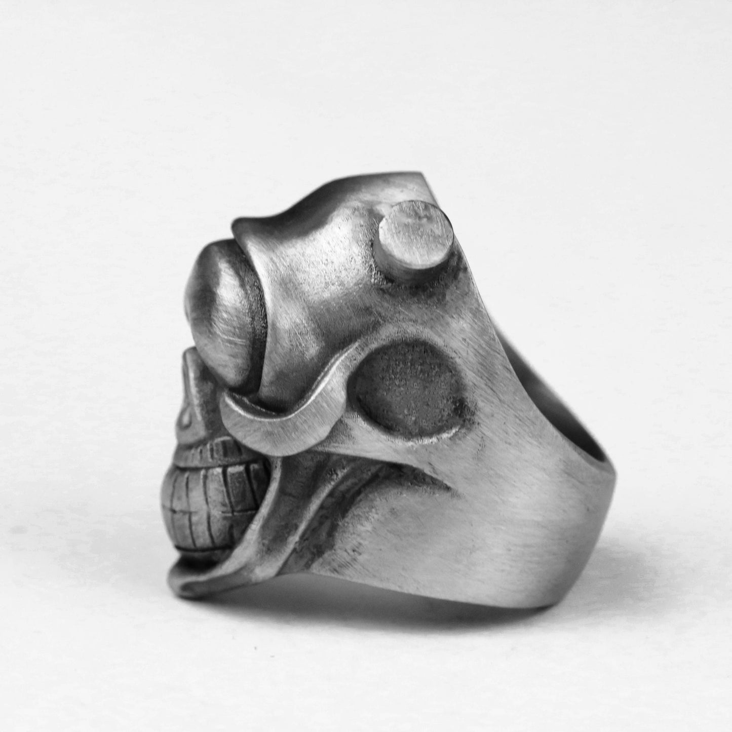 925 Silver Devil Cyclops Skull Ring,one eye skull ring,Eye of Providence