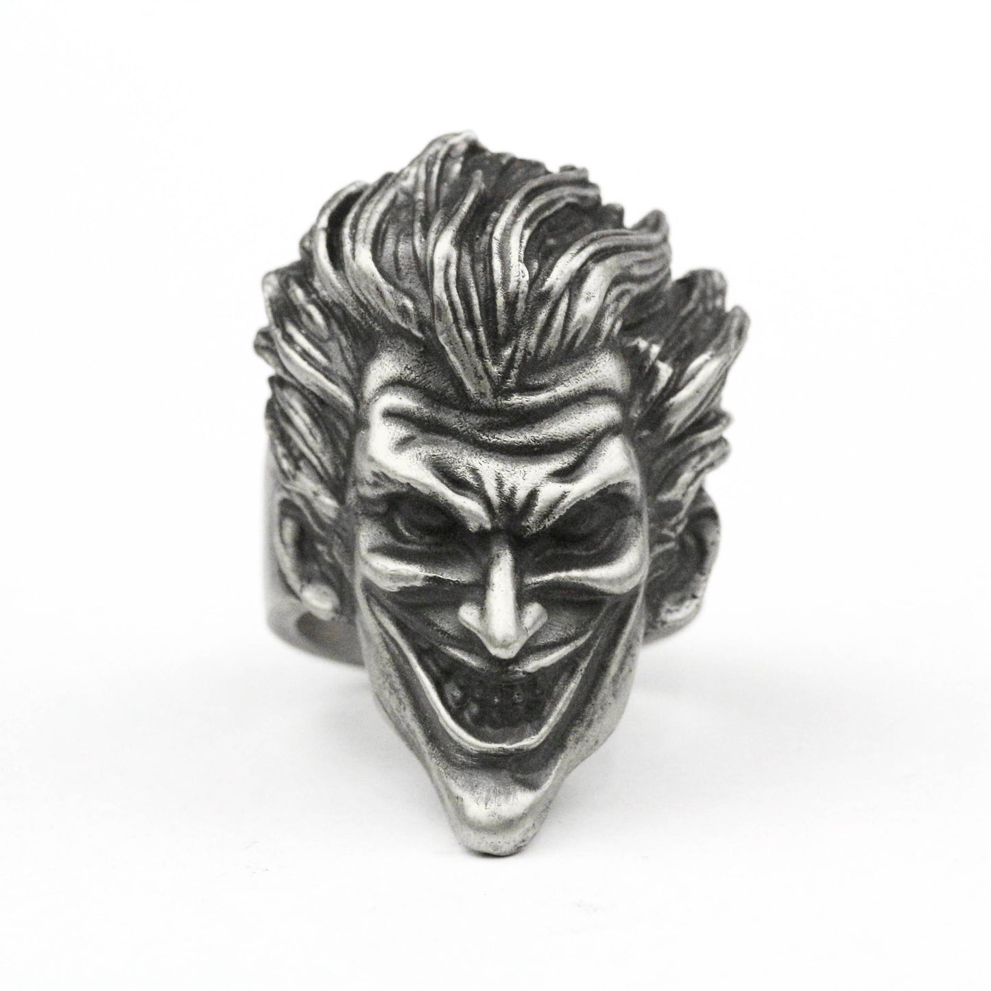 Brass Trickster Character Ring - Steampunk Circus Inspired Artisan Jewelry