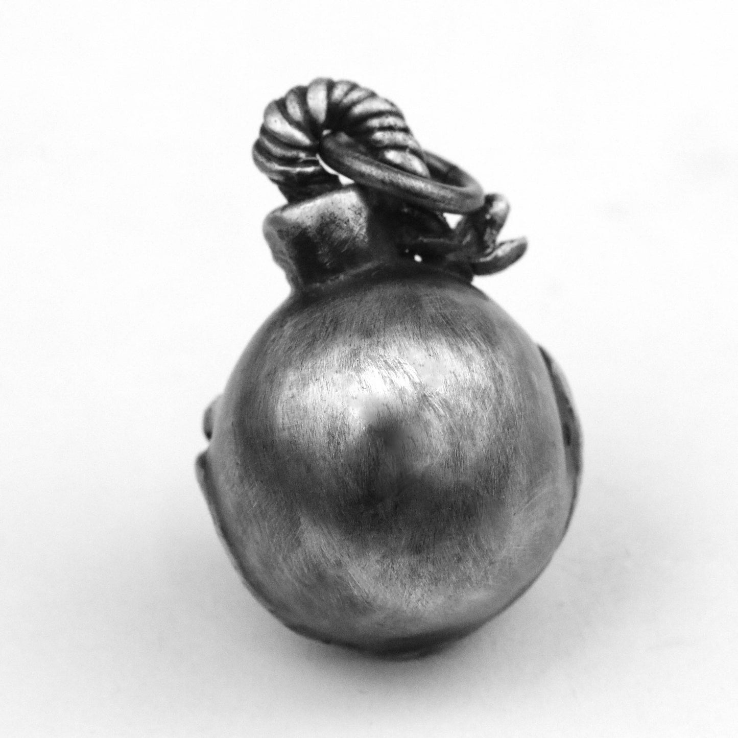 925 silver Bomb pendant, emoji pendant, evil pendant, villain pendant, demon pendant, brass handmade jewelry