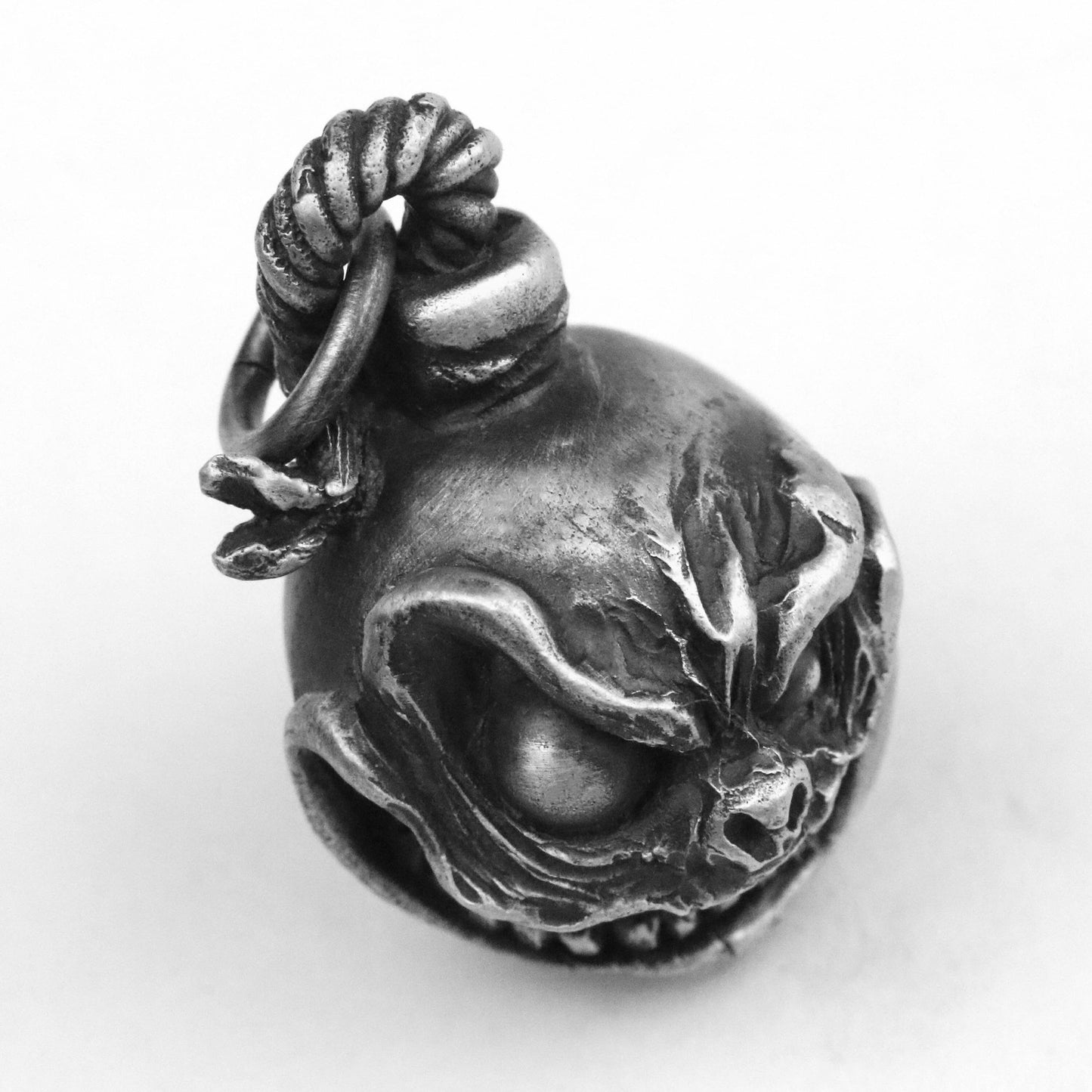 925 silver Bomb pendant, emoji pendant, evil pendant, villain pendant, demon pendant, brass handmade jewelry