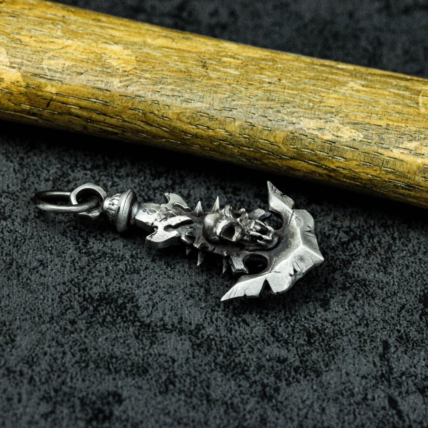 925 Sterling Silver Anchor Skull Necklace, Skull Anchor Pendant for Men, Nautical Jewelry, Surfer Necklace, Christmas Gifts for Him