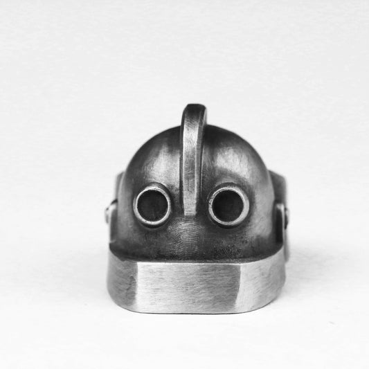 Steel Giant 925 Silver Ring-Robot Silver Ring-Men's Personalized Handmade Ring