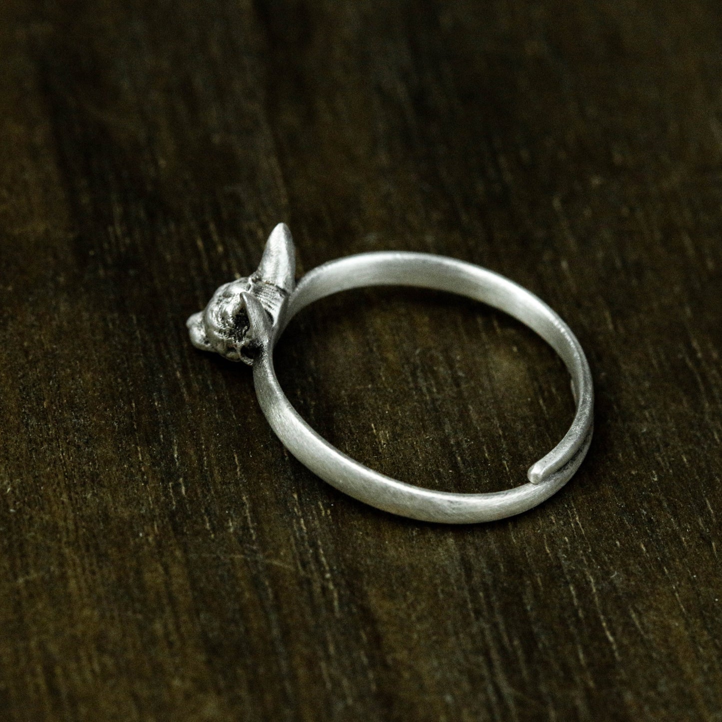 925 Sterling Silver Sphinx Cat Ring, Silver Cat Ring, Sphynx Cat Jewelry, Cat Gift, Valentine's Day Gift