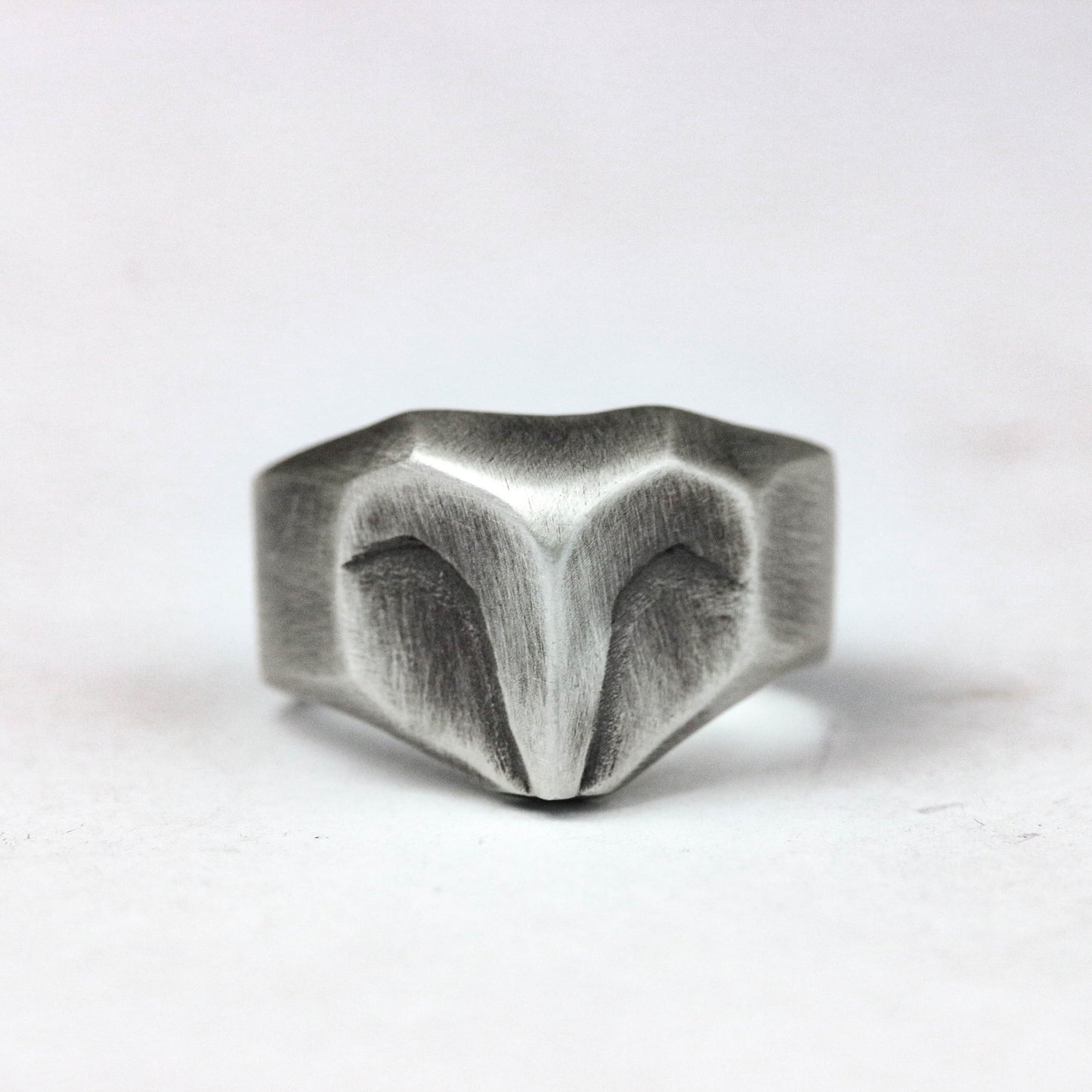 Owl ring,abstract owl ring cute ring bird ring barn owl brass ring owl totem animal jewelry, silver owl jewelry,owl gift,owl Christmas gift