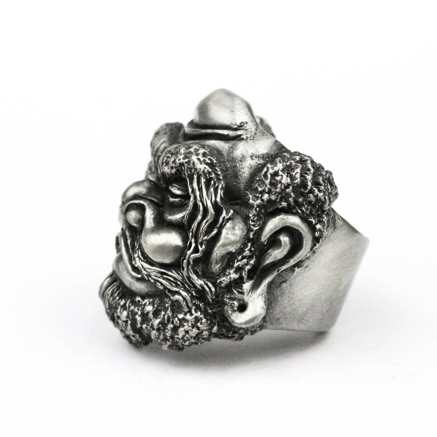 925 Silver Dharma ring, Chinese style Buddhist ring, mythological jewellery, protector jewellery