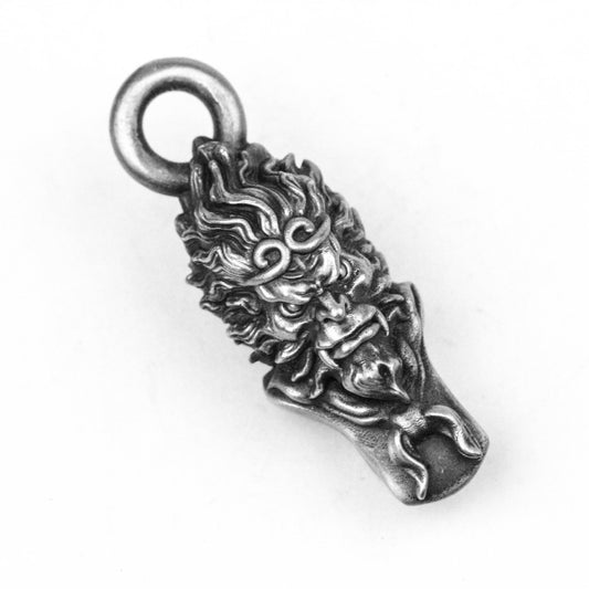 925 silver Monkey King Pendant Angry Monkey Pendant God of War Pendant Journey to the West Necklace Brass Craftsman Making Jewelry