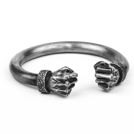 Fist bracelet, warrior power, vintage brass open bracelet Figa iron Fist Vintage Charm For Bracelet indian bangles