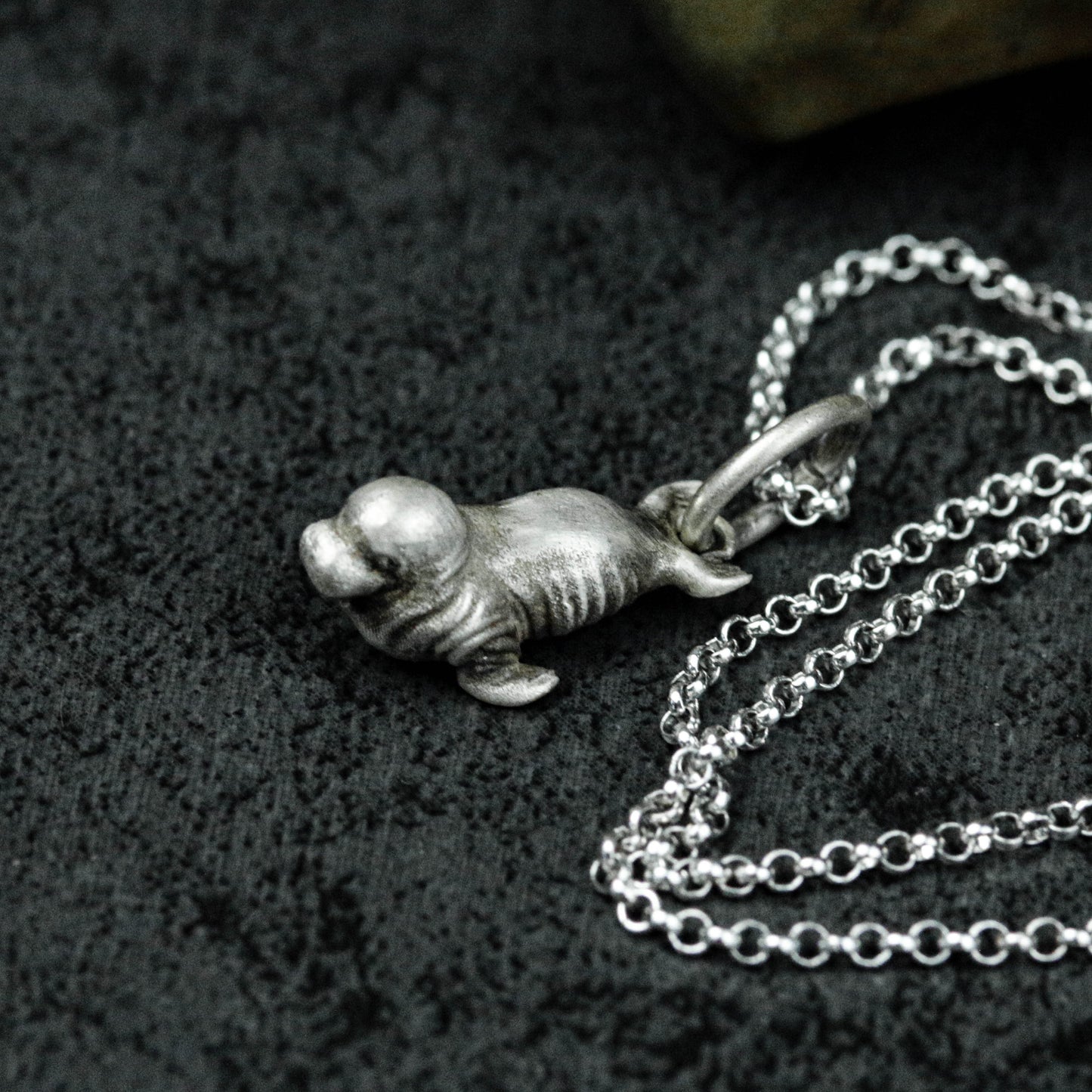 925 sterling silver walrus pendant necklace, marine pendant, marine animal, animal lover gift, gift for best man