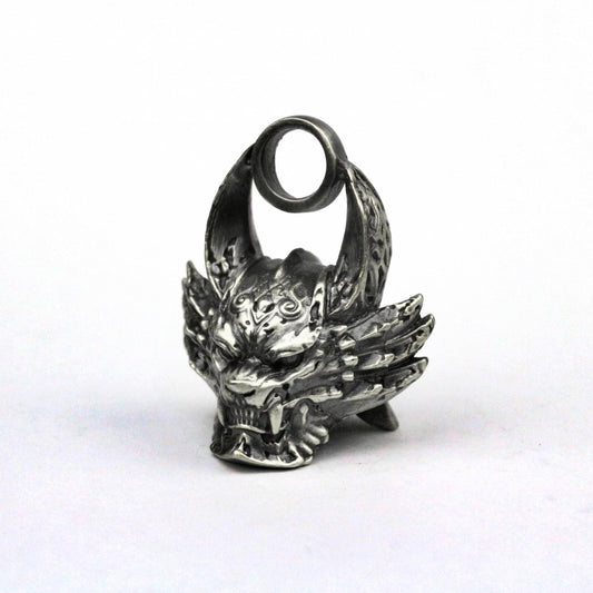 925 silver Japanese Samurai Helmet Pendant, Harajuku Spiked Knight Helmet Pendant, Spike Pendant, Demon Knight Necklace Handmade Jewelry