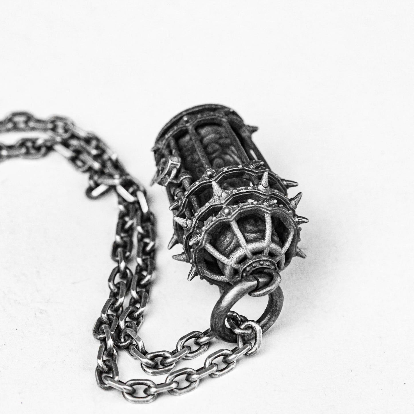 Cage Necklace Pendant - New Design Pendant - Unisex Gift - Sterling Silver Handmade Necklace - Delicate Pendant - Locket
