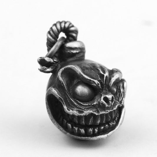 925 silver Bomb pendant, emoji pendant, evil pendant, villain pendant, demon pendant, brass handmade jewelry